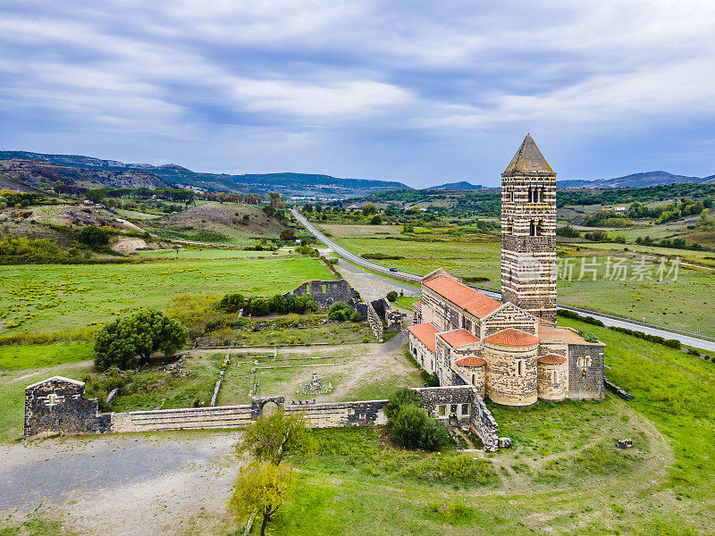 Basilica of the Santissima Trinità of Saccargia, a Romanesque building in northern Sardinia